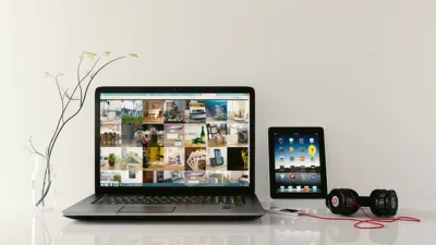 Open WebUI tutorial: chat interface on a laptop screen